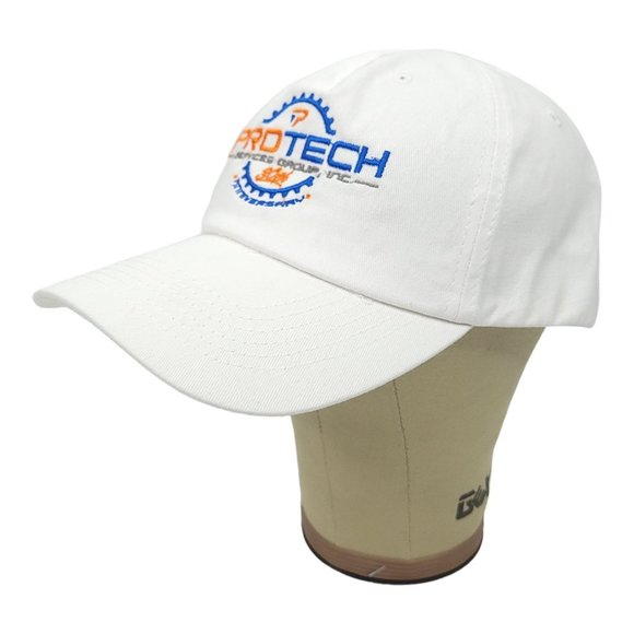 Hit Wear ProTech Services Group Strapback Cap Trucker Hat 30th Anniversary White - Picture 3 of 12
